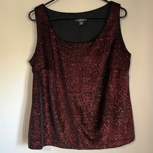 Red sparkly tank top